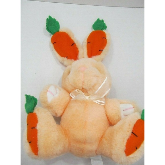 Main Joy Limited Light Orange bunny rabbit carrot Ears & Feet Easter Plush - Picture 1 of 5